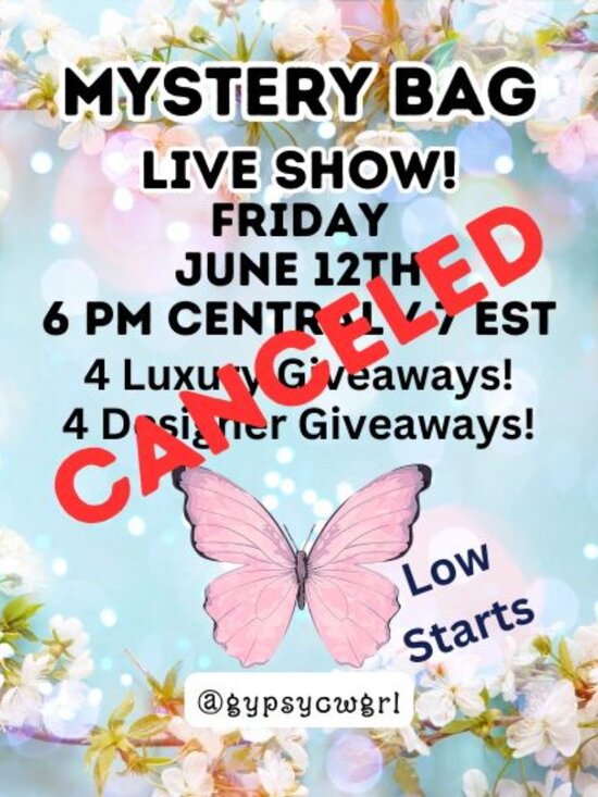 Handbags - Mystery Bag Live Show June 12th @ 6 pm Central